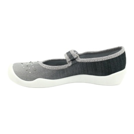 Befado Kinderschuhe 114Y315 silber- grau 2