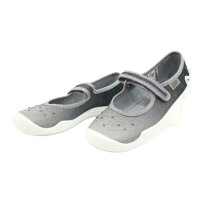 Befado Kinderschuhe 114Y315 silber- grau 3