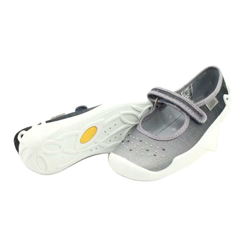 Befado Kinderschuhe 114Y315 silber- grau 4
