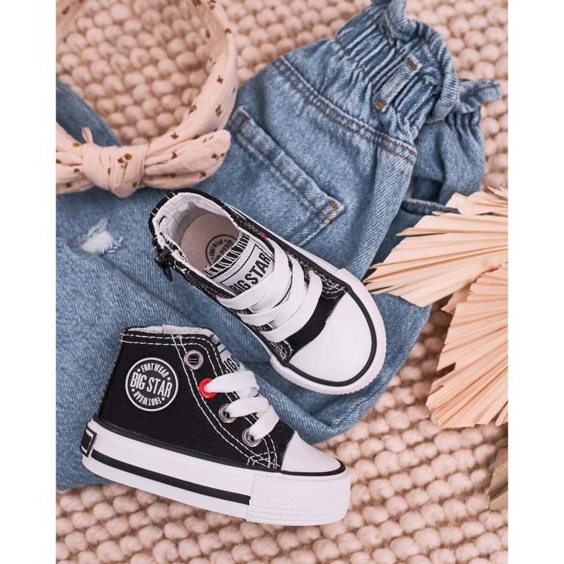 Hohe Sneakers für Kinder mit Reißverschluss Big Star HH374188 Schwarz 2