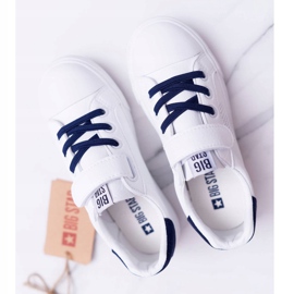 Kinder Sneaker mit Klettverschluss Big Star DD374107 Weiß-Marineblau 1