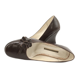 Lederpumps Braun Pees 4