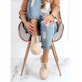 Loafer mit hohen Sohlen NC1120 Beige 2