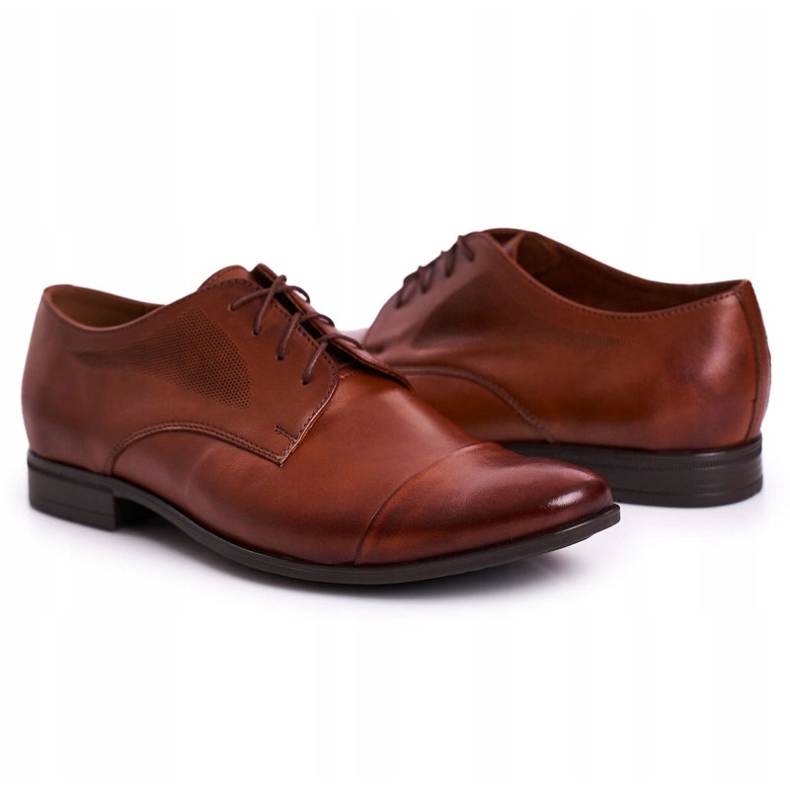 Bednarek Polish Shoes Herren-Hausschuhe aus braunem Leder von Bednarek 3