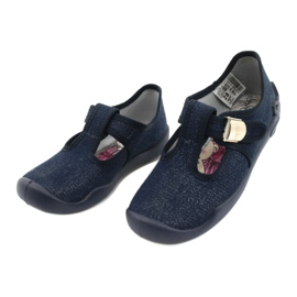 Befado Kinderschuhe Blanka marineblau 115X005 silber 4