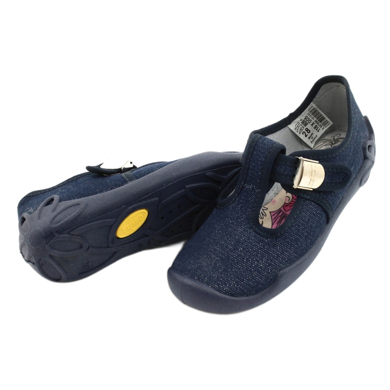 Befado Kinderschuhe Blanka marineblau 115X005 silber 5