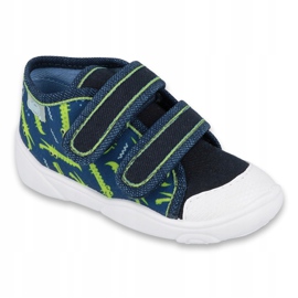Befado Kinderschuhe 212P069 marineblau grün 1
