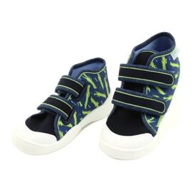 Befado Kinderschuhe 212P069 navy blau grün 3