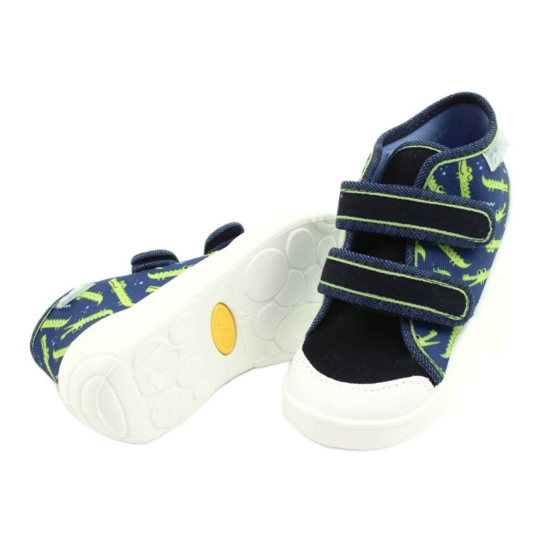 Befado Kinderschuhe 212P069 navy blau grün 4