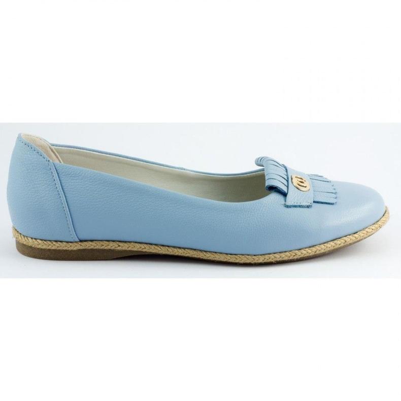 Bastek Damenballerinas mit blauen Fransen 1