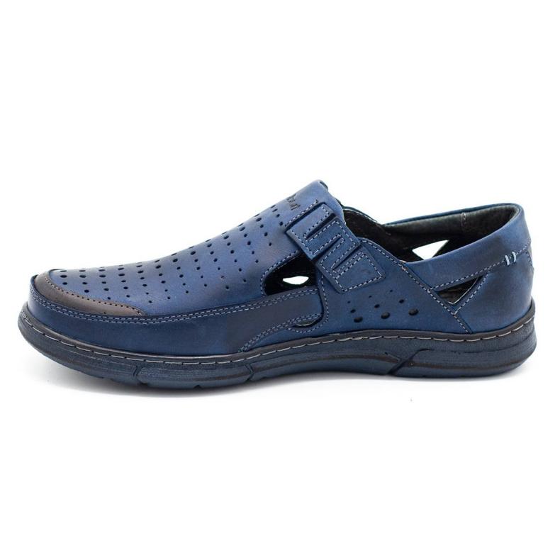 Polbut Herren Sommer Openwork Schuhe J73L Marineblau 2