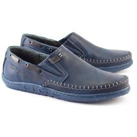 Polbut Herrenschuhe Mokassins J68 / 4 Marineblau 1