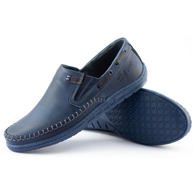 Polbut Herrenschuhe Mokassins J68 / 4 Marineblau 2