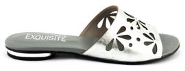 Exousite Durchbrochene Hausschuhe für Frauen 1072 Silber 1