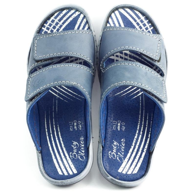 Herrenpantoffeln 048 Blau marineblau 1