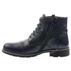 Mario Pala Marineblaue Herren-Schneestiefel 312 navy blau 1