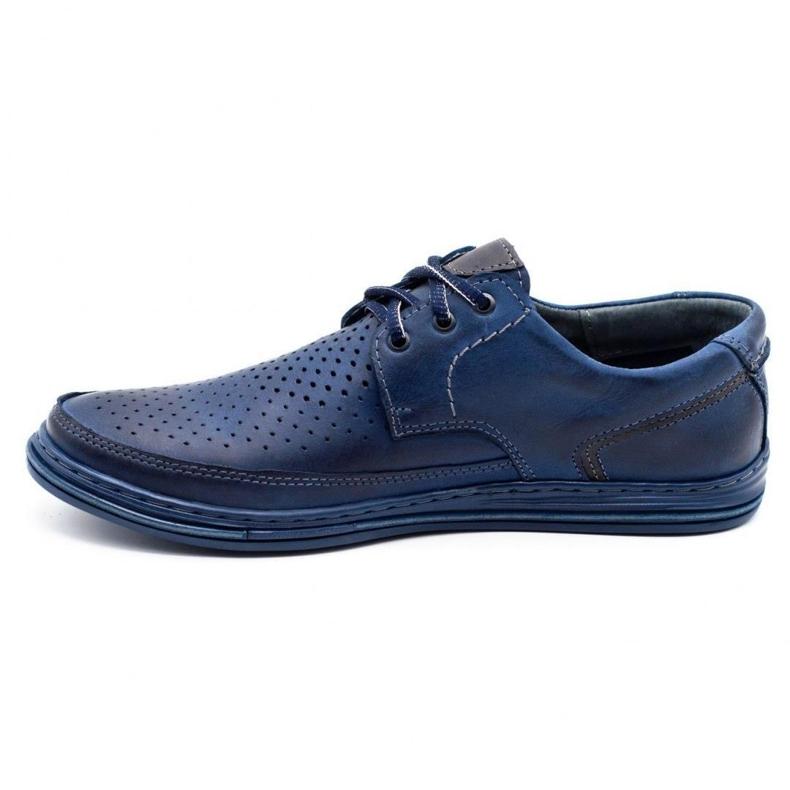 Polbut Openwork Herrenschuhe J44L Marineblau 2