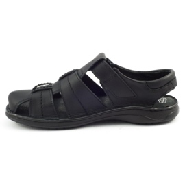 Polbut Schwarze SA07 Sandalen 2