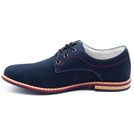 ABIS Leder Herrenschuhe 4149 GR / B navy blau mehrfarbig 1