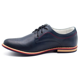 ABIS Herren Lederschuhe 4149 Grl marineblau 1