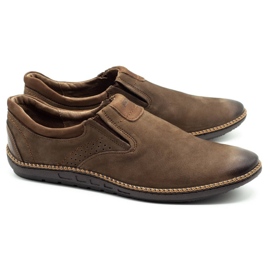 Joker Herrenschuhe, Ledermokassins 937 oliv braun 1