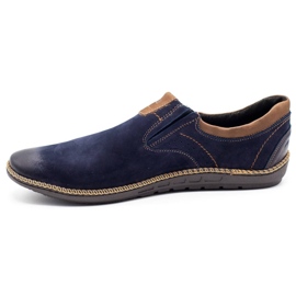 Joker Herrenschuhe, Ledermokassins 937 marineblau 1