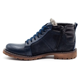Mario Pala Herren Winterschuhe 865MP marineblau navy blau 1