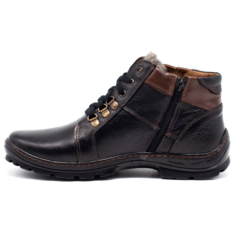 Mario Pala Schwarze Herren Winterstiefel 311MP 1