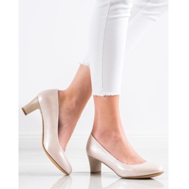 Evento Glänzende beige Pumps 1