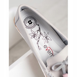 Evento Loafer aus Leder mit Fransen beige 1