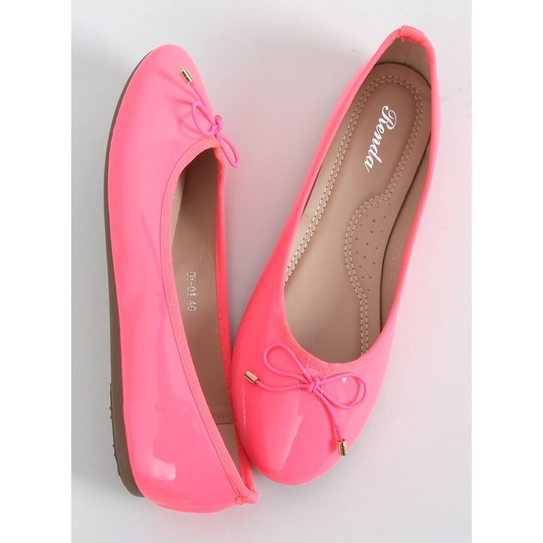 Neonpinke Ballerinas DY-01 Fuchsia rosa 1
