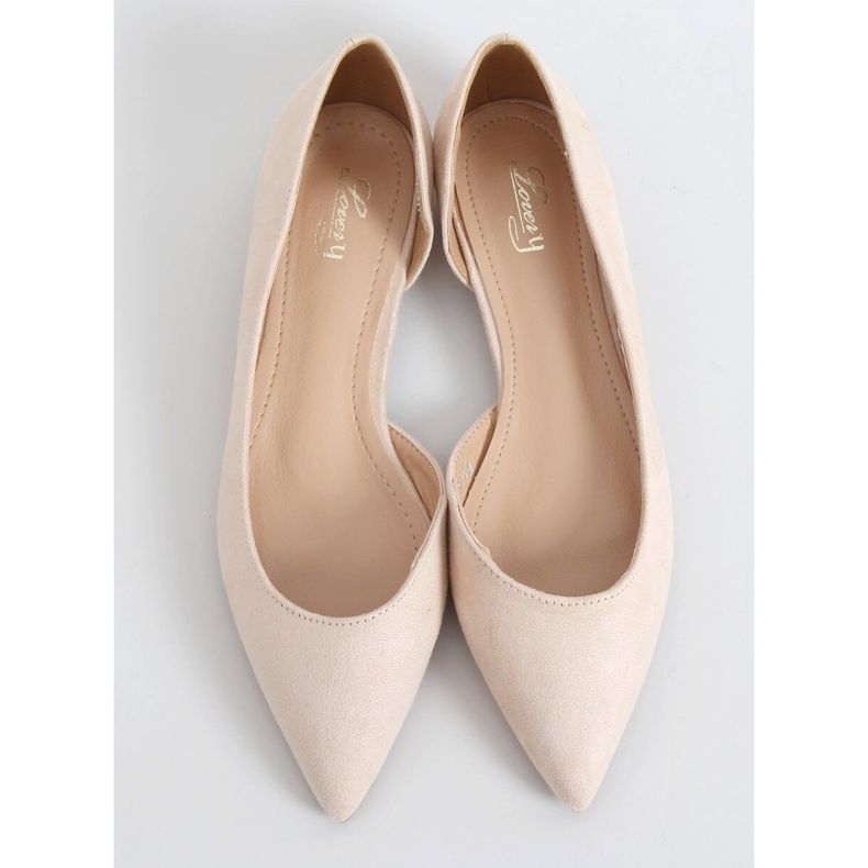 Ballerinas mit Cut-Out beige MM-593 Beige 1