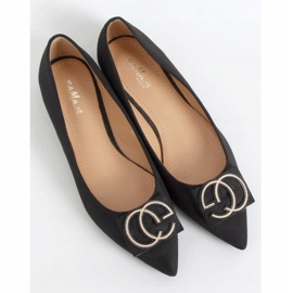 Ballerinas mandelschwarze Nase FM3107A Schwarz 1