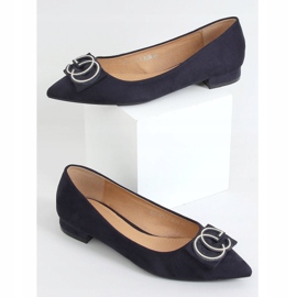 Ballerinas Mandel marineblaue Zehen FM3107A D.BLUE 1