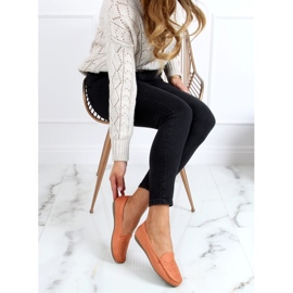 BM Orange durchbrochene Loafer XR-1R6 Orange 2