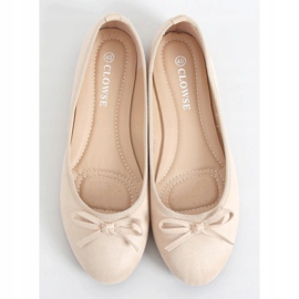 Ballerinas aus Wildleder in Beige 9F116 Beige 1
