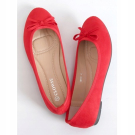 Ballerinas aus rotem Wildleder 9F116 Rot 1