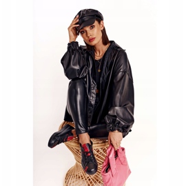 Damen Leder Sneakers Big Star EE274303 Schwarz 2