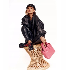 Damen Leder Sneakers Big Star EE274303 Schwarz 1