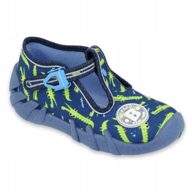 Befado Kinderschuhe 110P410 navy blau grün 1