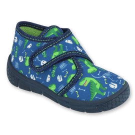 Befado Kinderschuhe 538P037 weiß marineblau grün 1