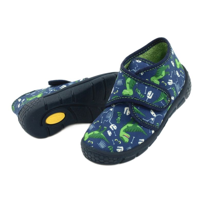 Befado Kinderschuhe 538P037 weiß marineblau grün 4