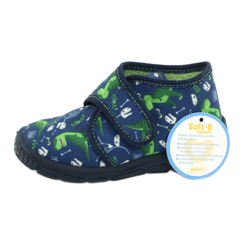 Befado Kinderschuhe 538P037 weiß marineblau grün 6
