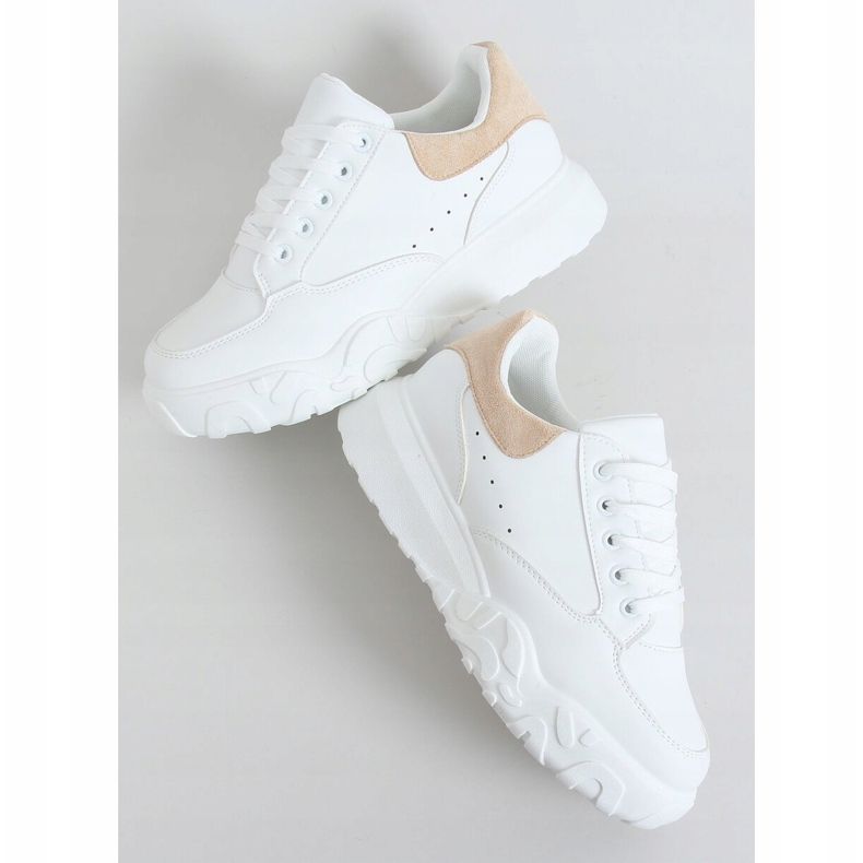 Weiße Damen Sneaker VL124P Beige 1