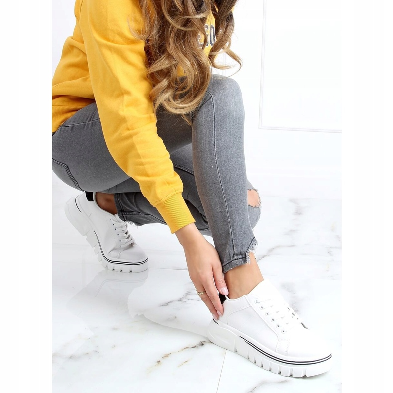 Sneakers mit hoher Sohle weiß NB382P Weiß 1