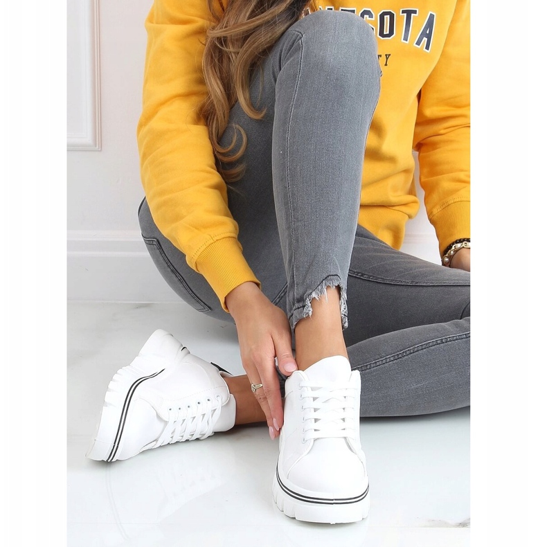 Sneakers mit hoher Sohle weiß NB382P Weiß 2