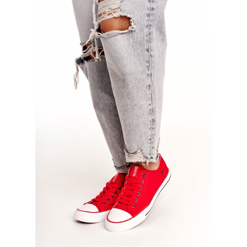 Damen Sneaker Low Big Star Rot DD274339 2