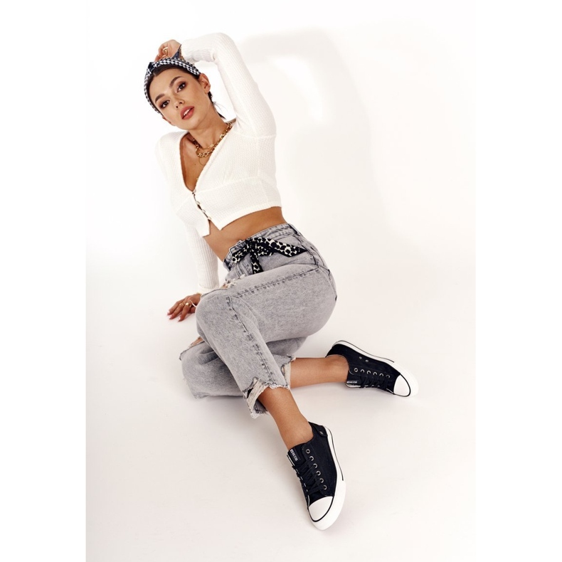 Damen Sneaker Big Star Rubber Toe Schwarz DD274338 1