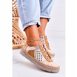 Damen Lederschuhe Maciejka Gelb 03339-44 mehrfarbig 2