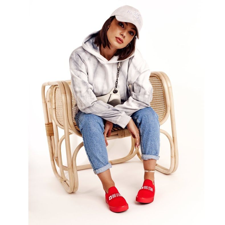 Damen Sneaker Slip-on Big Star FF274220 Rot 2